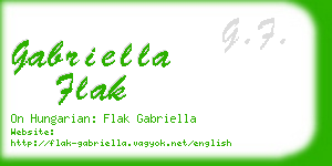 gabriella flak business card